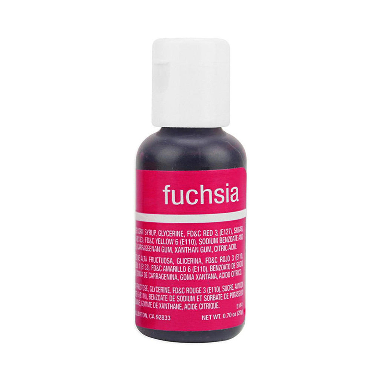 CHEFMASTER GEL COLOUR - FUSCHIA 20GM