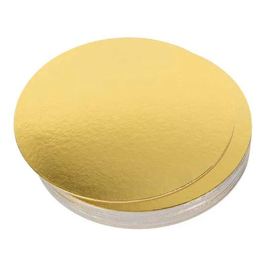 ROUND GOLD CAKE BOARD (6 inches) 3mm