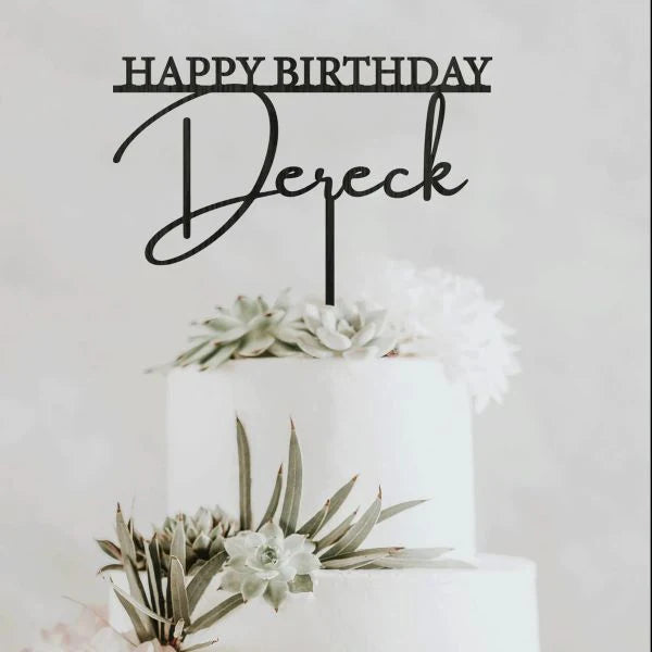 CUSTOMIZED ACRYLIC CAKE TOPPER