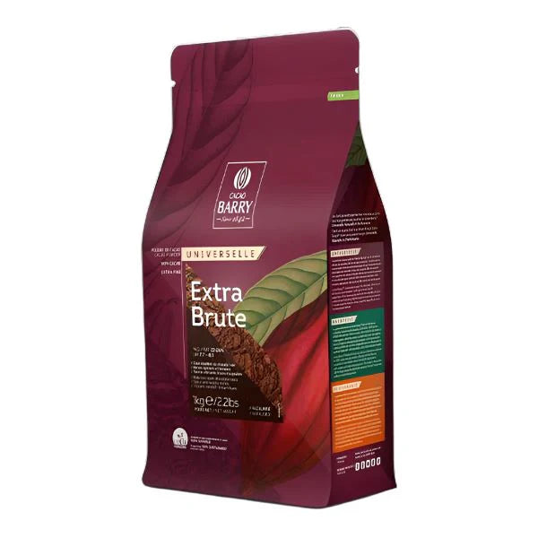 CACAO BARRY 100% PURE COCOA POWDER 22-24%, EXTRA BRUTE
