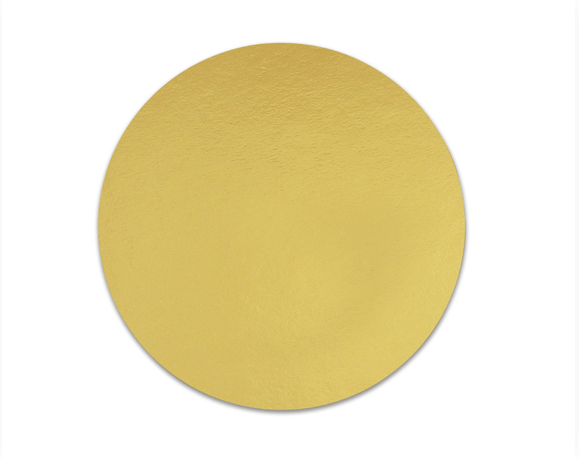 ROUND GOLD CAKE BOARD (6 inches) 3mm