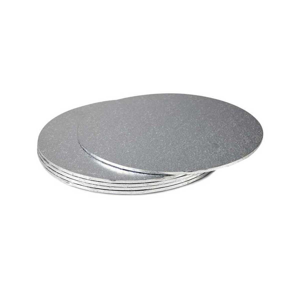ROUND SILVER CAKE BOARD (10 inches) 3mm