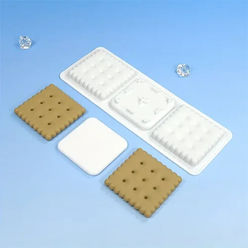 Square Shape Cookie, mousse Cake, Chocolate, Jelly Silicone Mould