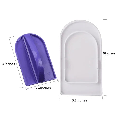 2pc Cake Smoother Polisher Scraper Plastic
