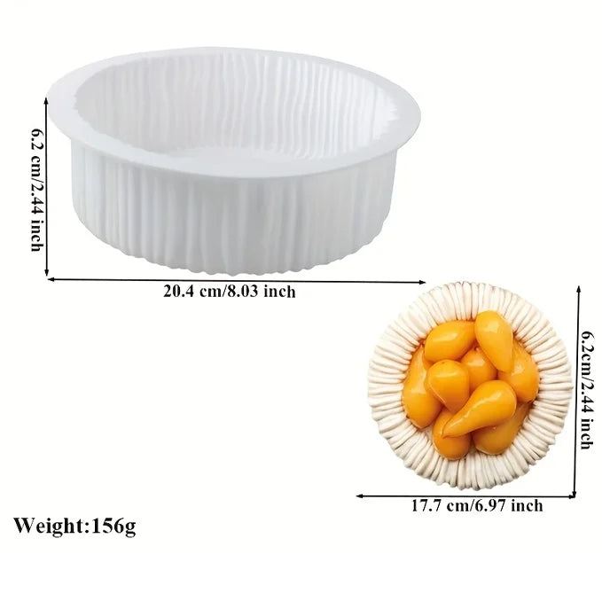 Round large flower mousse cake mould 4 1Round Large flower mousse cake mould 2Round large flower mousse cake mould 1Round large flower mousse cake mould 3 Large Round Flower Shape mousse Cake, Chocolate, Jelly Silicone Mould