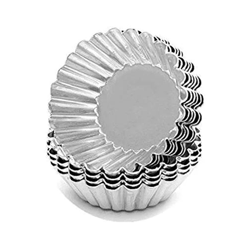 Aluminium Tart Moulds 7cm(length) x 2.5cm(Depth) x 5cm(Base) Pack of 5