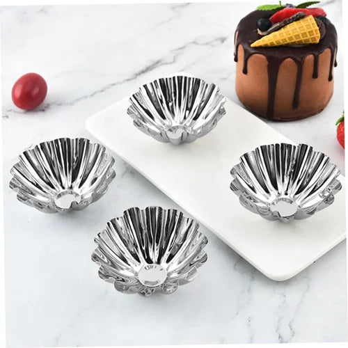 Mini Silver Tart Moulds (Pack of 4)