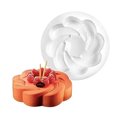 Flower Shaped Mousse Cake,Chocolate, Jelly, Candy Silicone Mould 1pc version – A