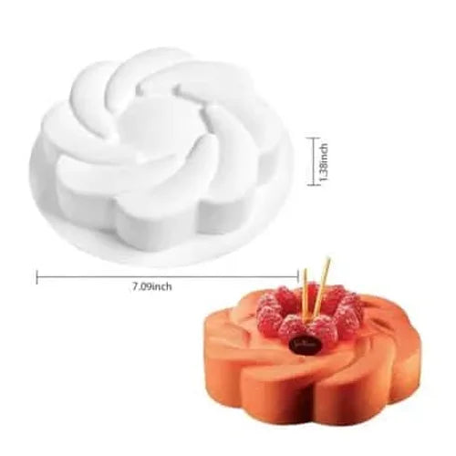 Flower Shaped Mousse Cake,Chocolate, Jelly, Candy Silicone Mould 1pc version – A