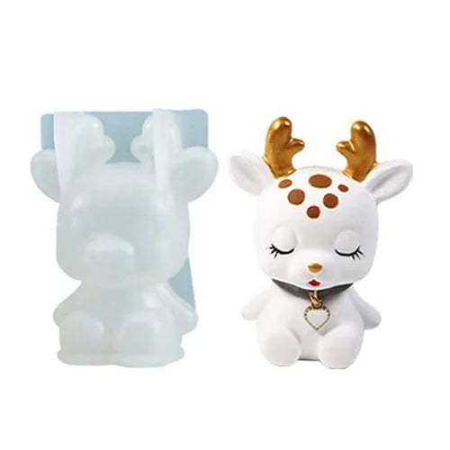 Christmas Special SnowDeer Shaped Chocolate Silicone Mould
