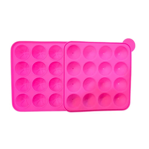 16pcs Popstick Round Shaped Lollipop,Chocolate,Jelly,Candy Silicone Mould