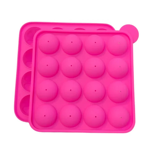 16pcs Popstick Round Shaped Lollipop,Chocolate,Jelly,Candy Silicone Mould