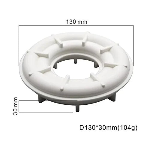Round Donut Shaped Ice Cream, Chocolate Mousse cake Silicone Mould 1pc version-2