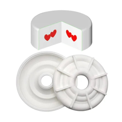 Round Donut Shaped Ice Cream, Chocolate Mousse cake Silicone Mould 1pc version-4
