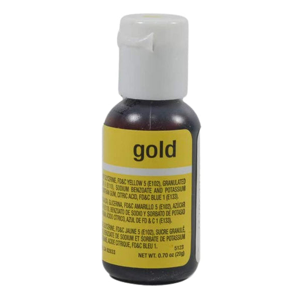 CHEFMASTER GEL COLOUR - GOLD 20GM – Bakers Corner