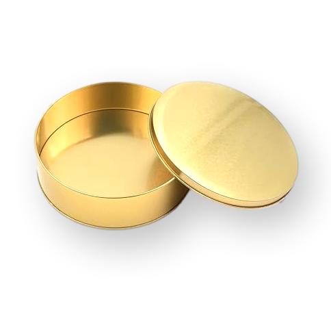 GOLDEN CAKE TIN 5.5X2.5 INCH