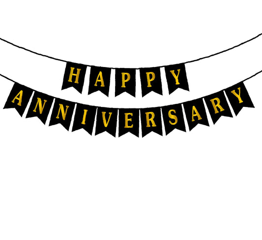 Happy Anniversary Paper Banner