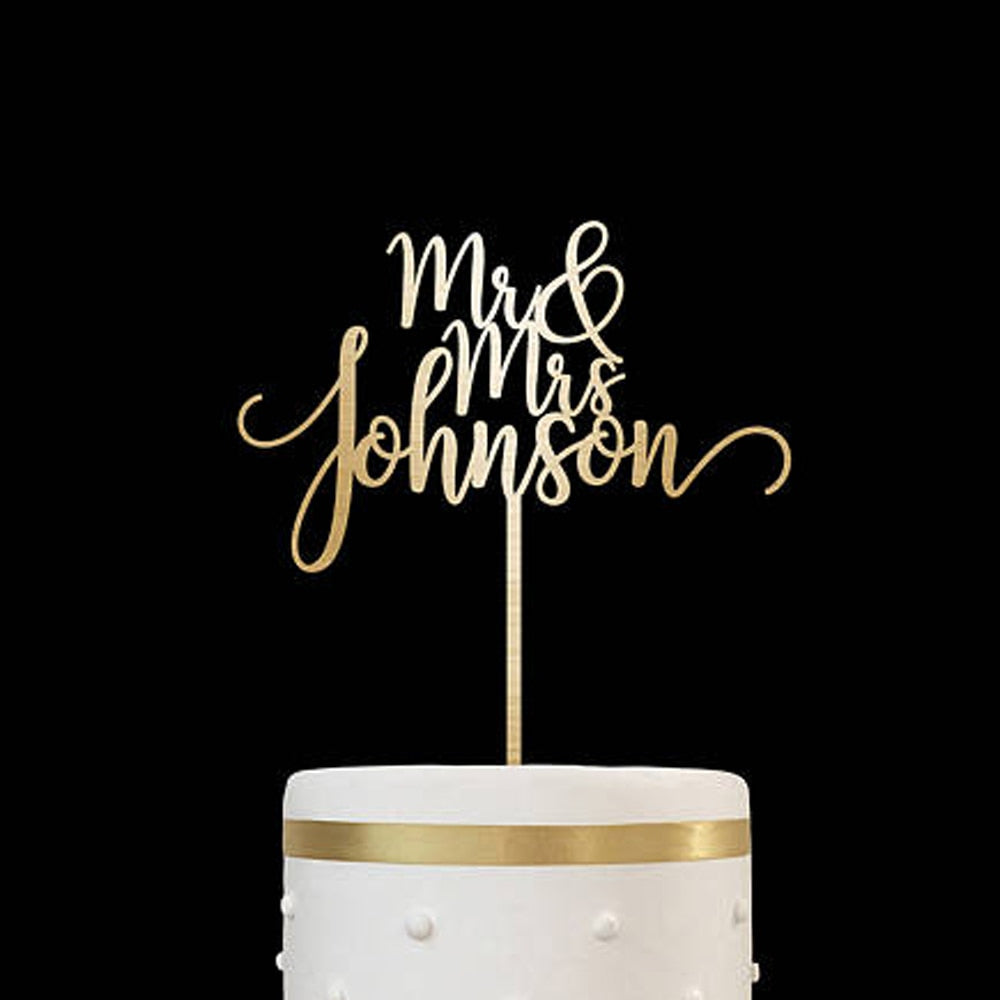 CUSTOMIZED ACRYLIC CAKE TOPPER