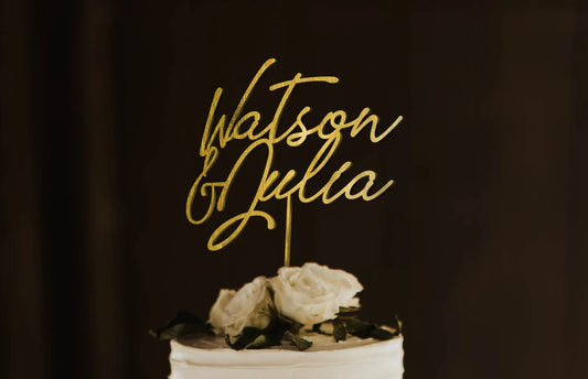 CUSTOMIZED ACRYLIC CAKE TOPPER