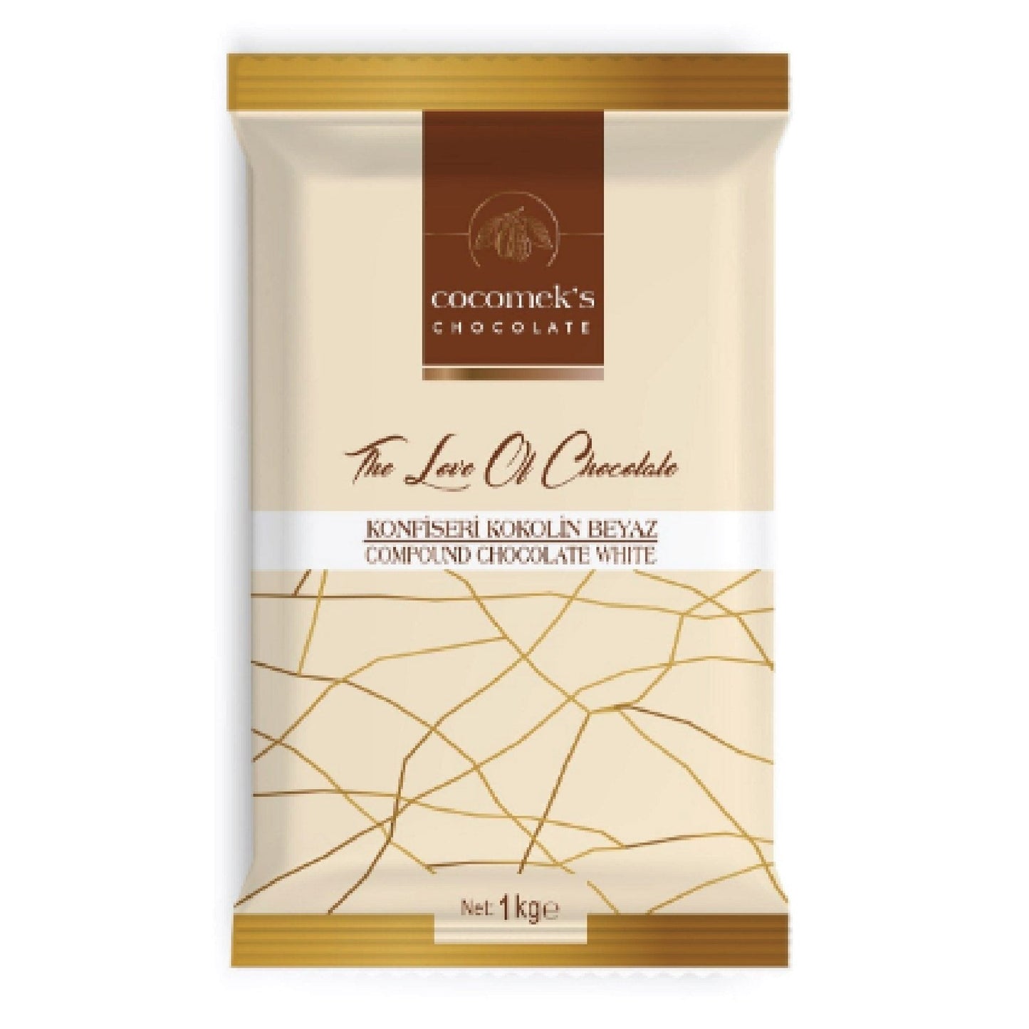 COCOMEK WHITE COMPOUND CHOCOLATE BAR 2.5 KG
