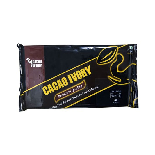 CACAO IVORY WHITE COMPOUND CHOCOLATE BAR 1 KG