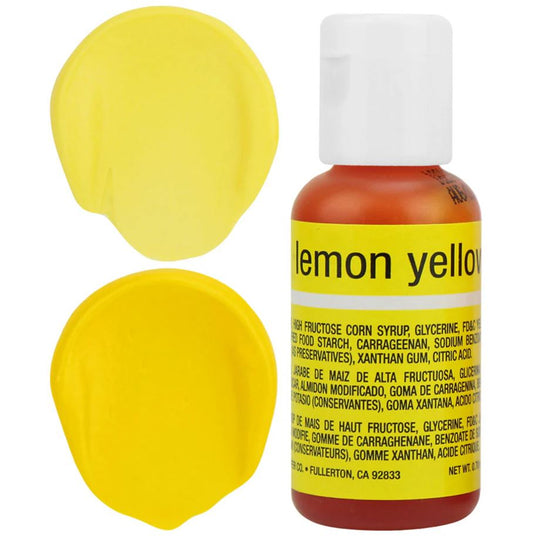 CHEFMASTER GEL COLOUR - LEMON YELLOW 20GM