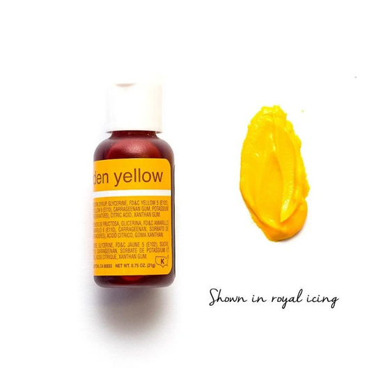 CHEFMASTER GEL COLOUR - GOLDEN YELLOW 20GM